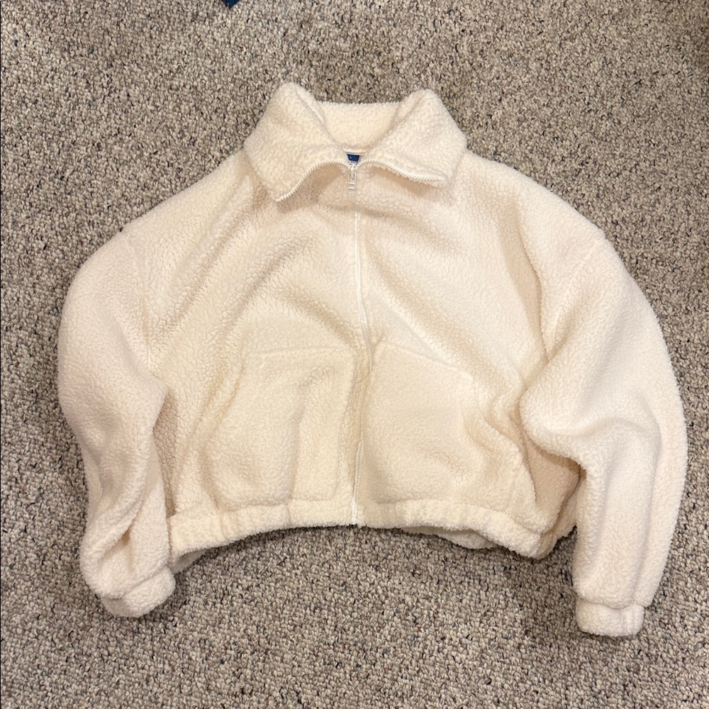 Old Navy Cream Sherpa Jacket